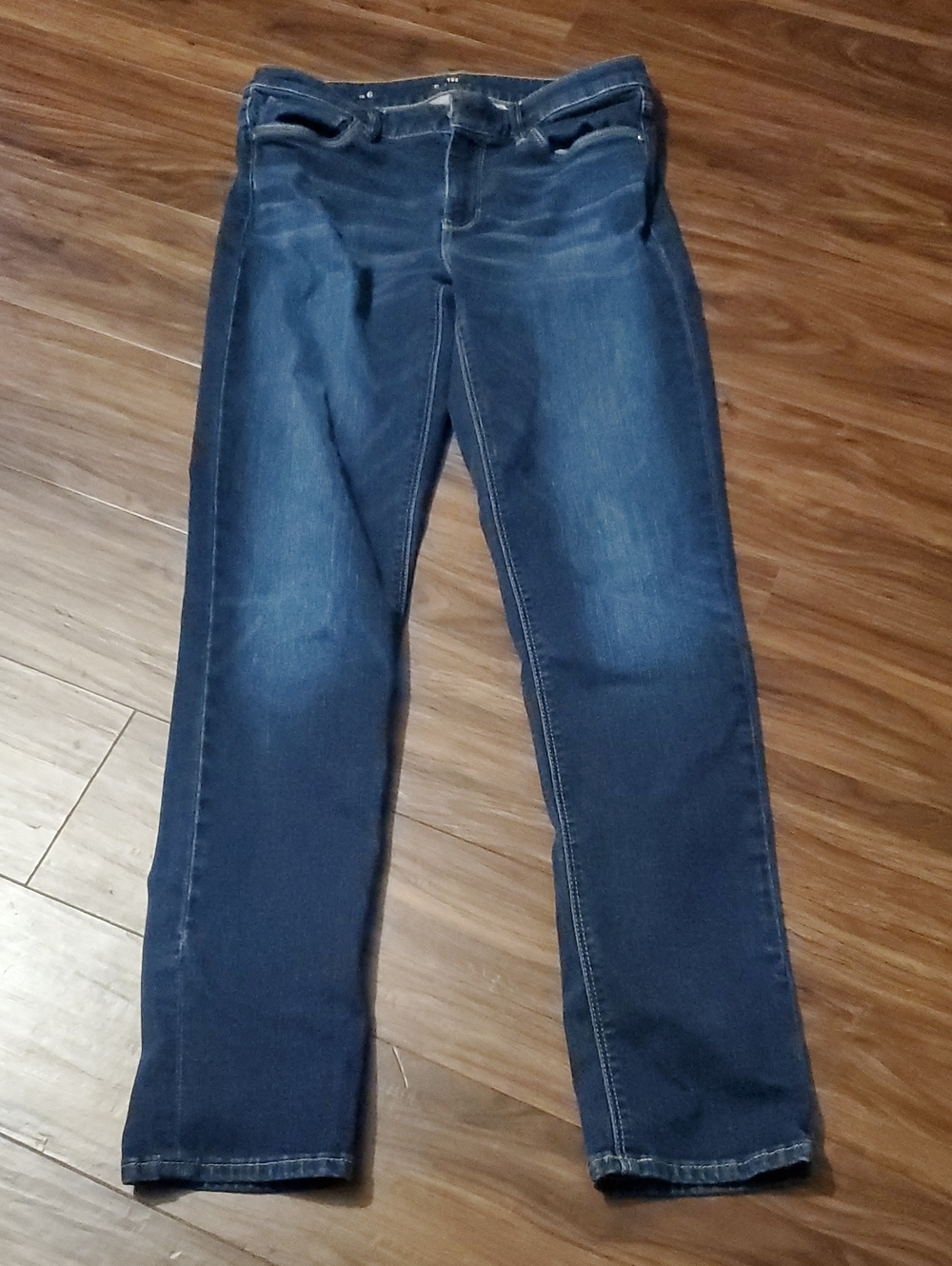 White House Black Market Indigo Straight-Leg Jeans